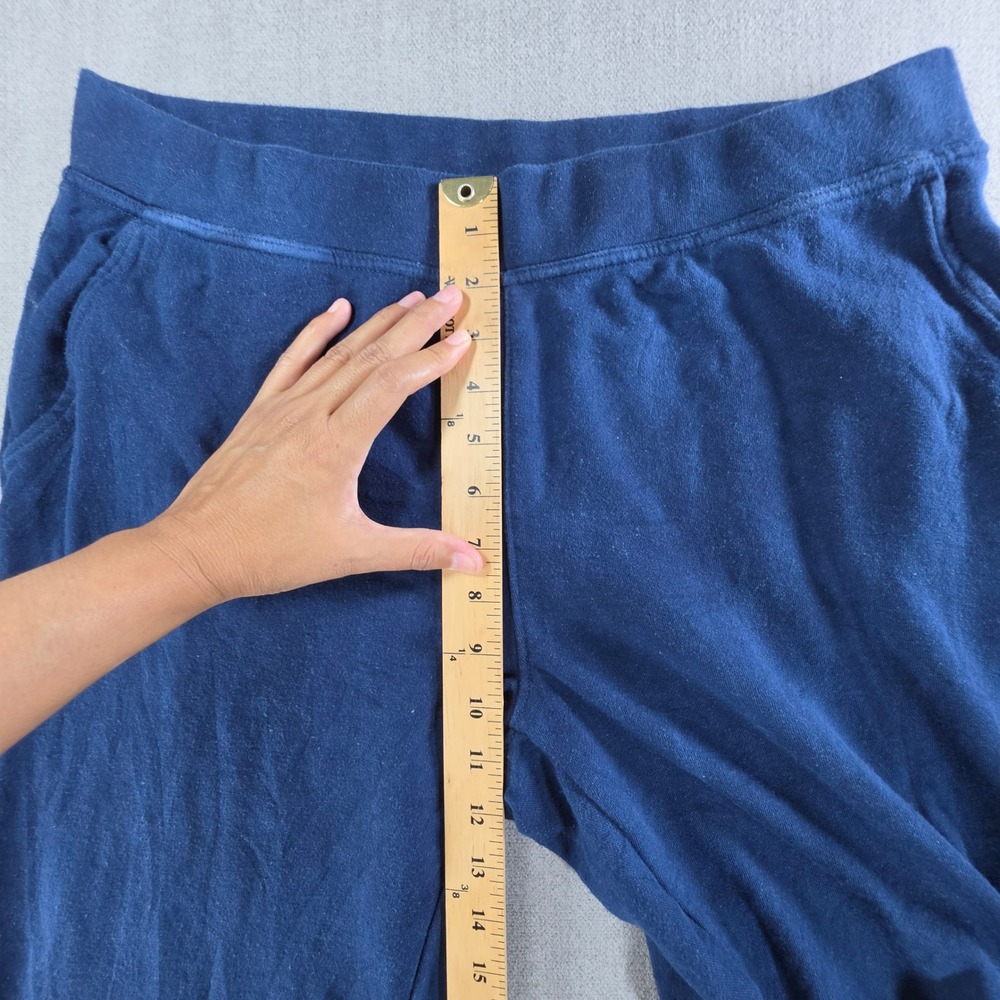Wildfox Jogger Sweatpants Womens Large Blue Tie Dye Fleece Lounge Pants - Picture 9 of 16